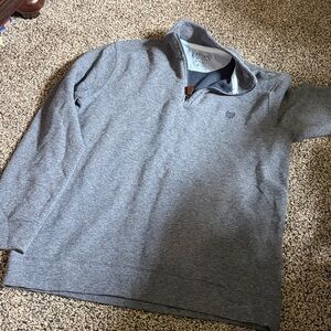 Chaps Men's Blue Zip-Neck Pullover Sweater